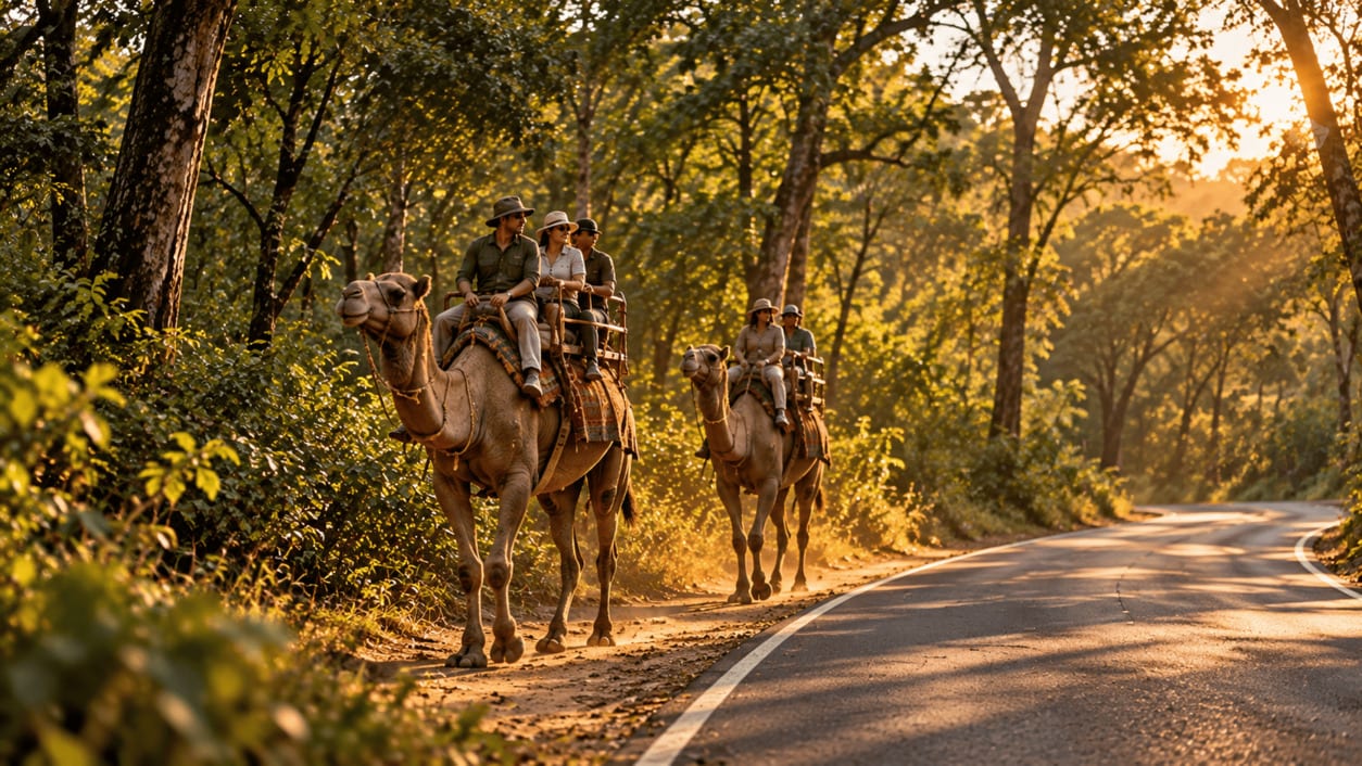 Camel Safari near Corbett